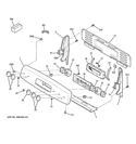 CONTROL PANEL Diagram and Parts List for JB850ST1SS  General Electric Range