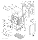 LOWER OVEN Diagram and Parts List for JB850ST1SS  General Electric Range