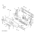 CONTROL PANEL Diagram and Parts List for JB870ST1SS  General Electric Range
