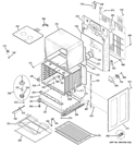 LOWER OVEN Diagram and Parts List for JB870ST1SS  General Electric Range