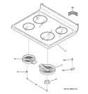 COOKTOP Diagram and Parts List for JBS55SM7SS  General Electric Range