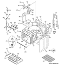 BODY PARTS Diagram and Parts List for PHB925SP4SS  General Electric Wall Oven