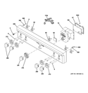 CONTROL PANEL Diagram and Parts List for ZDP304NP4SS  General Electric Range