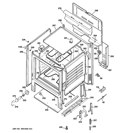 BODY PARTS Diagram and Parts List for JBS27SIM1SS  General Electric Range