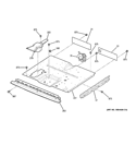 CENTER SPACER Diagram and Parts List for JKP35DP4WW  General Electric Wall Oven