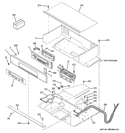 CONTROL PANEL Diagram and Parts List for JKP55DP4CC  General Electric Wall Oven