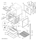 UPPER OVEN Diagram and Parts List for JKP55DP4CC  General Electric Wall Oven