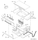 CONTROL PANEL Diagram and Parts List for JKP70SP3SS  General Electric Wall Oven