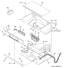 CONTROL PANEL Diagram and Parts List for JKP75DP4WW  General Electric Wall Oven
