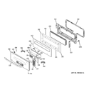 CONTROL PANEL Diagram and Parts List for PT925DN3BB  General Electric Wall Oven