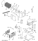 SEALED SYSTEM & MOTHER BOARD Diagram and Parts List for ZISP480DTBSS  General Electric Refrigerator