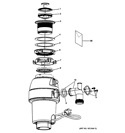 DISPOSER Diagram and Parts List for GFC501VSS  General Electric Food Waste Disposer