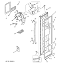 FREEZER DOOR Diagram and Parts List for GSL22JFXPLB  General Electric Refrigerator