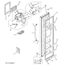 FREEZER DOOR Diagram and Parts List for GSH22JGCBCC  General Electric Refrigerator