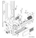 MACHINE COMPARTMENT Diagram and Parts List for CFCP1RKBA SS  General Electric Refrigerator