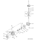 MOTOR & PUMP PARTS Diagram and Parts List for WSM2420D5WW  General Electric Washer Dryer Combo