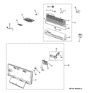 FREEZER SECTION Diagram and Parts List for GFSF6KEXABB  General Electric Refrigerator