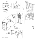 FRESH FOOD SECTION Diagram and Parts List for GFSF6KEXABB  General Electric Refrigerator