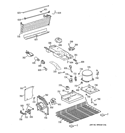 UNIT PARTS Diagram and Parts List for GTE16CBCBRWW  General Electric Refrigerator