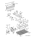 UNIT PARTS Diagram and Parts List for GTE17GBCBRWW  General Electric Refrigerator