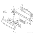 CONTROL PANEL Diagram and Parts List for PB920DP3BB  General Electric Range