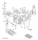 BODY PARTS Diagram and Parts List for PB920DP3BB  General Electric Range