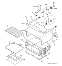 UPPER OVEN Diagram and Parts List for PB979ST1SS  General Electric Wall Oven