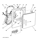 FRONT PANEL  DOOR Diagram and Parts List for GTDL200EM2WW  General Electric Dryer
