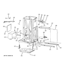 FRAME PARTS Diagram and Parts List for GCG1700R0II  General Electric Trash Compactor