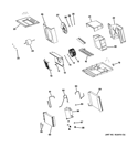 Part Location Diagram of WJ87X10291 GE CONDENSER Assembly
