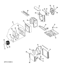BASE PAN & UNIT PARTS Diagram and Parts List for AEE18DQM1  General Electric Air Conditioner