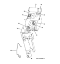 CONTROL PARTS Diagram and Parts List for AEE24DQL1  General Electric Air Conditioner
