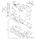 ICE MAKER & DISPENSER Diagram and Parts List for ZSEP420DYASS  General Electric Refrigerator