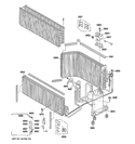UNIT PARTS Diagram and Parts List for AZ61H12DACW1  General Electric Air Conditioner