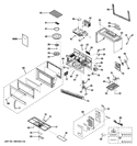 MICROWAVE Diagram and Parts List for HVM1540DP2WW  General Electric Microwave