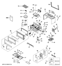 MICROWAVE Diagram and Parts List for JVM1730DP2BB  General Electric Microwave