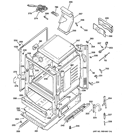 BODY PARTS Diagram and Parts List for JGB282DET2WW  General Electric Range