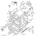 BODY PARTS Diagram and Parts List for JGB296SET2SS  General Electric Range