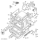 BODY PARTS Diagram and Parts List for JGB605SET2SS  General Electric Range