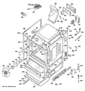 BODY PARTS Diagram and Parts List for JGB810DET2BB  General Electric Range