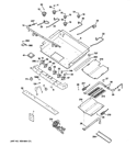 GAS & BURNER PARTS Diagram and Parts List for JGB840SET2SS  General Electric Range