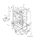 BODY PARTS Diagram and Parts List for GLD4500V00CC  General Electric Dishwasher