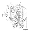 BODY PARTS Diagram and Parts List for GLD5600V00BB  General Electric Dishwasher