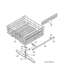 UPPER RACK ASSEMBLY Diagram and Parts List for GLD5660V00SS  General Electric Dishwasher