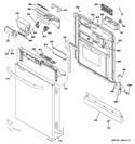 Part Location Diagram of WD27X10367 GE CONSOLE & COVER Assembly