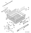 UPPER RACK ASSEMBLY Diagram and Parts List for PDWT480V00SS  General Electric Dishwasher