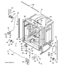 BODY PARTS Diagram and Parts List for ZBD6920V00SS  General Electric Dishwasher