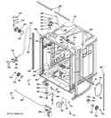 BODY PARTS Diagram and Parts List for ZBD7920V00SS  General Electric Dishwasher