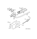GAS VALVE & BURNER ASSEMBLY Diagram and Parts List for GTDN550GD0WW  General Electric Dryer