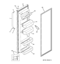 FRESH FOOD DOOR Diagram and Parts List for GSH22SGRBSS  General Electric Refrigerator